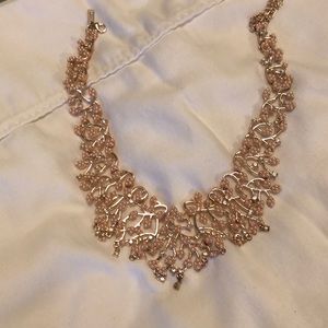 Pink and gold choker